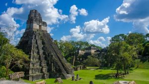 Ruins in the MAya City Tikal in Guatemala